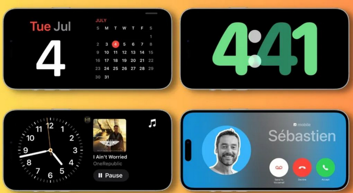 江北苹果手机维修分享iOS17横屏充电待机显示有什么好处 