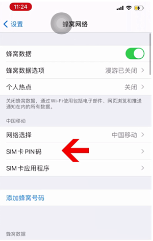 江北苹果14维修网分享如何给iPhone14的SIM卡设置密码 