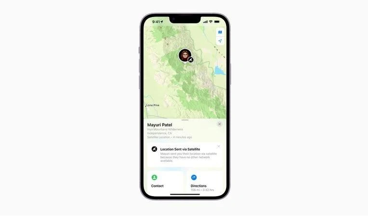 江北苹果14维修分享iPhone14系列中 FindMy功能通过卫星分享位置方法教程 